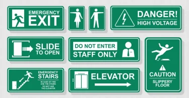 informational indoor signs