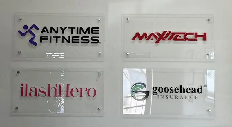 types of acrylic indoor signs you can choose from