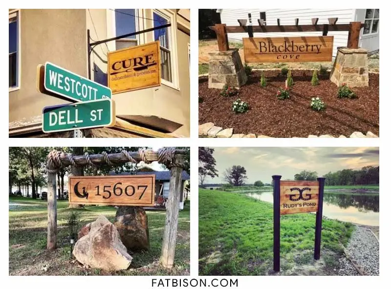 types of custom outdoor signs