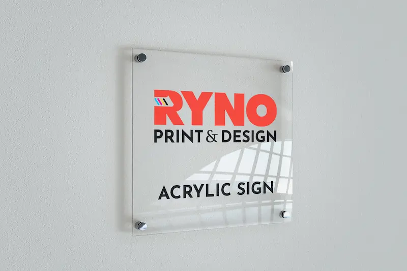 what are acrylic indoor signs